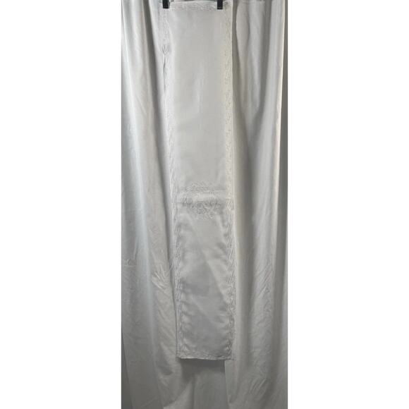 SHERMARKE Drawstring Waist Embroidered Trim Skirt, White Sz: OS, 82-33 - Picture 8 of 10